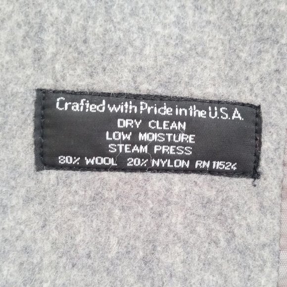 Wool Blend Gray Jacket Coat with Scarf - Picture 13 of 14